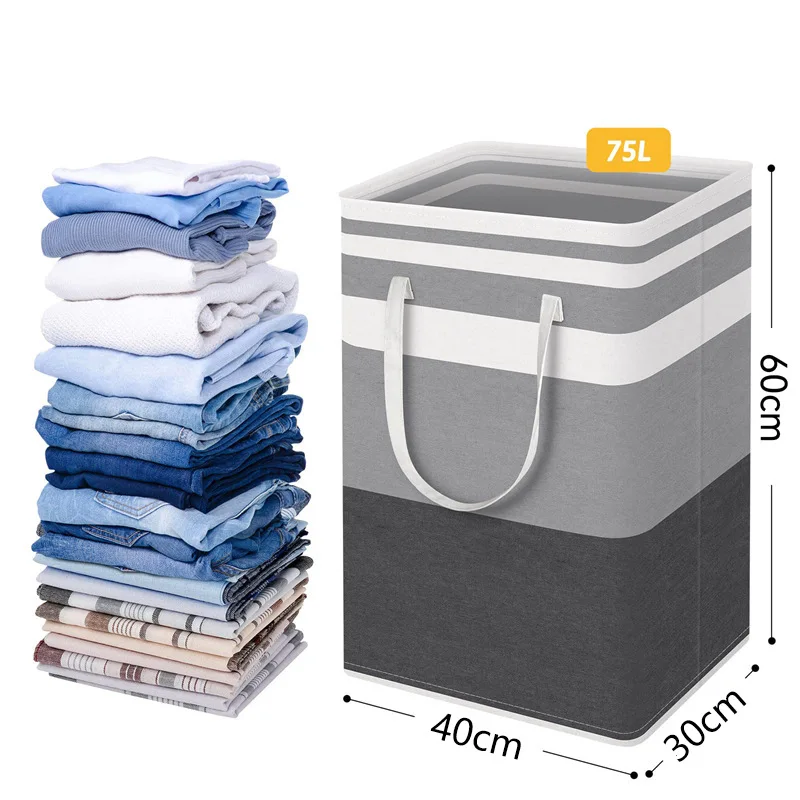 Custom laundry basket foldable laundry storage basket with sturdy hot selling model laundry basket