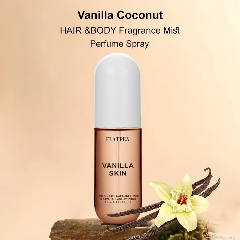 Manufacturer Stock Long-Lasting Non-Irritating Vanilla Coconut Hair and Body Fragrance Spray Popular Parfum