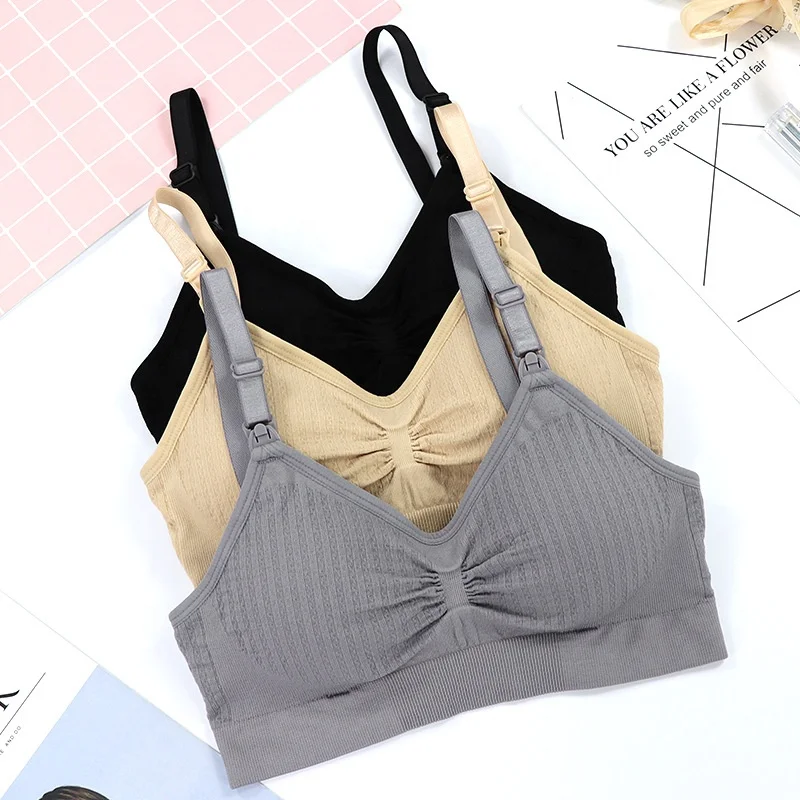 4053 High Quality Plus Size Nursing Bra Breathable Women Breastfeeding Underwear Seamless Maternity Bra Push Up