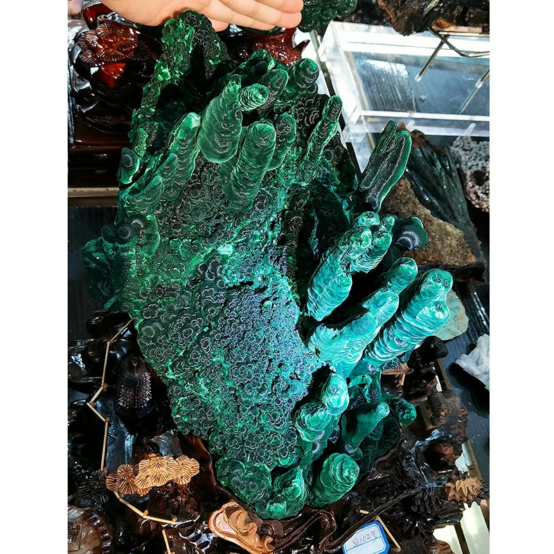 Wholesale Natural Rough Malachite Stone High Quality crystal Malachite Rock Raw Malachite  mineral Specimen for Home decoration