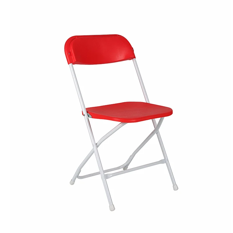  Cheap Wholesale Outdoor Garden White/black Use Plastic Folding Chair For Parties Wedding