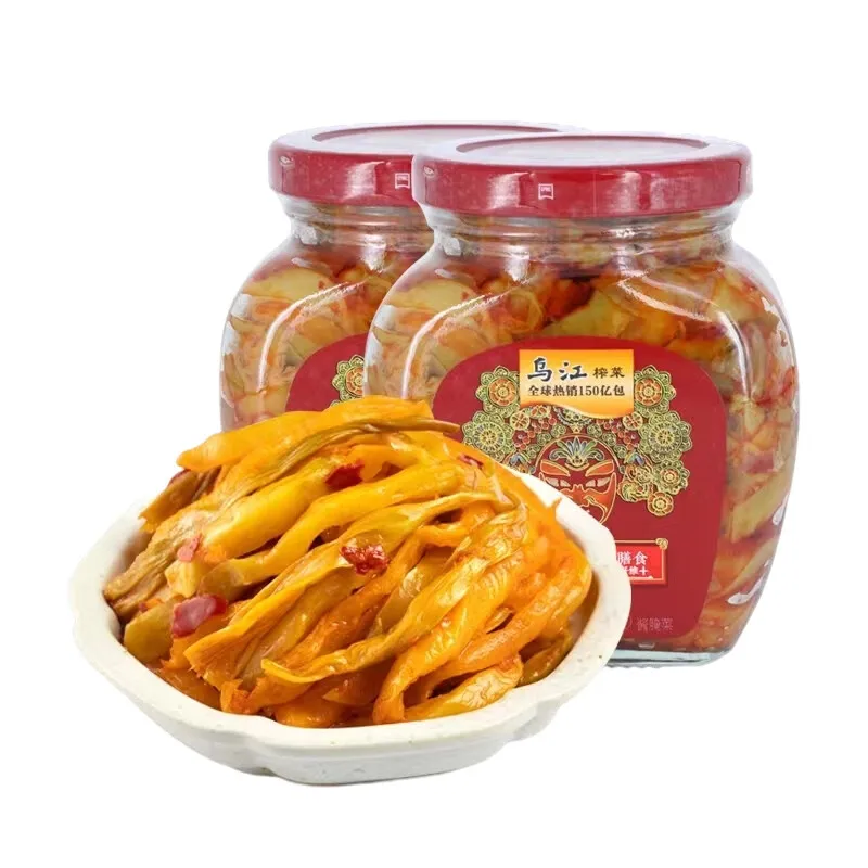 Wujiang Fuling Spicy Red Mustard Tuber Pickle Packaged in Bag