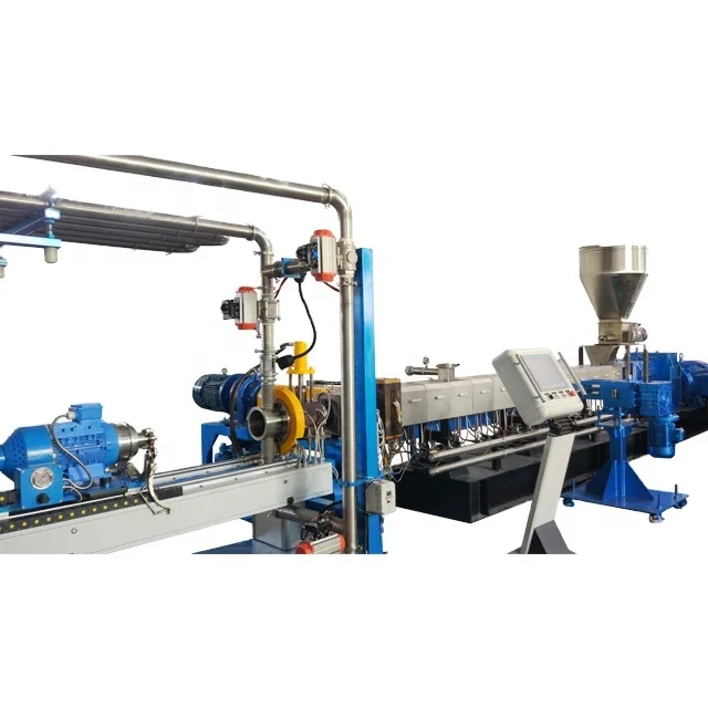 EVA TPR TPV TPU Twin Screw Extruder Pelletizing Line with Under Water System