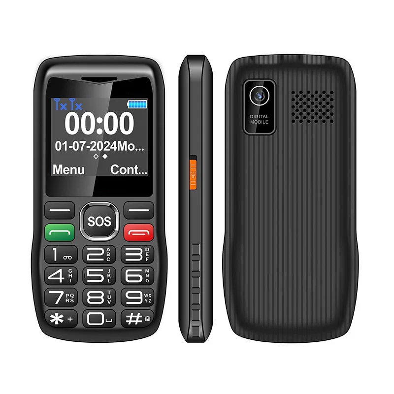 UNIWA V173 Dual SIM 2 0 дюймов большой дизайн клавиатуры для пожилых людей SOS Кнопка USB Type-C зарядный порт оптом купить мобильные телефоны