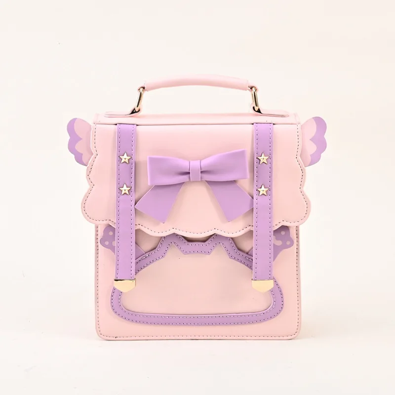 Girl bag Student uniform Bag 3way Soft girl Little Fairy bow Day jk One shoulder College backpack