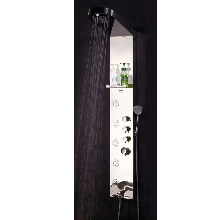 Shower System Concealed Vitamin Drain Bathtub Brush Silver Screen Hinges Shelf Handle Valve Kit Bath Shower Panel