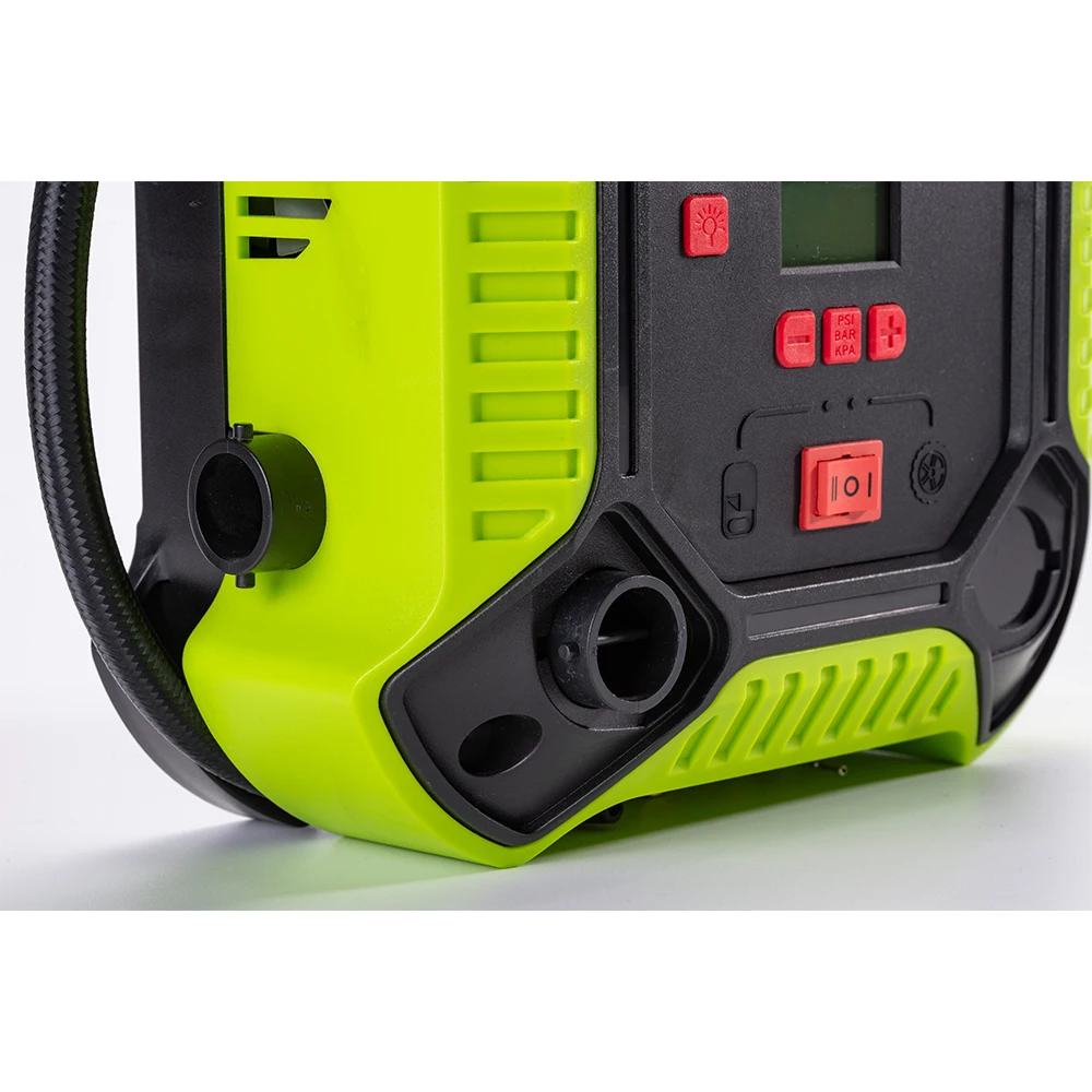 12v digital tire inflator, 160psi car air compressor, multi-purpose car air pump with vacuum function