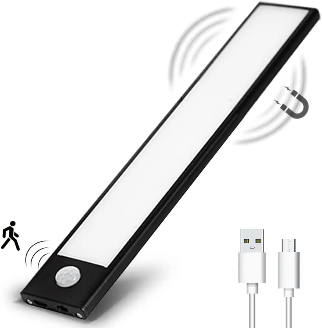 New Item Rechargeable LED Closet Light Motion Sensor Under Cabinet Light Use for Closet Cabinet Wardrobe