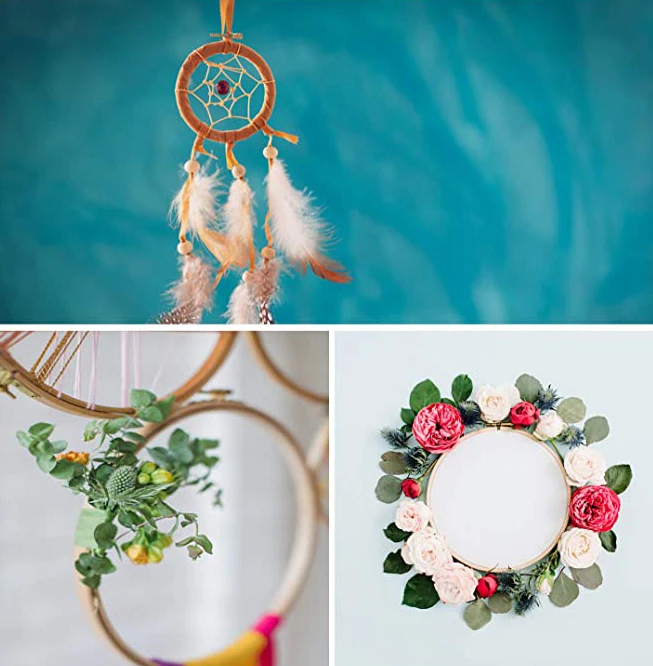 High Quality Knitting Tool Adjustable Beech Wood Frame Circle Cross Stitch Toy Hoops Ring Embroidery Hoop