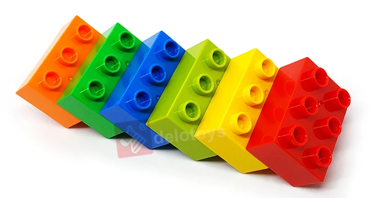 DELO TOYS  ( 6 Colors )  diy bricks toys building blocks 2*3  Plastic ABS  Brick 2 x 3  (JC031)