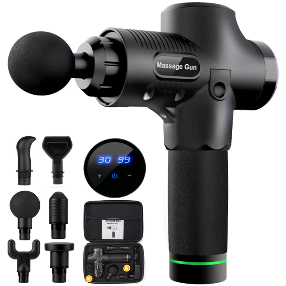 30 Speed Timing Control Deep Tissue Percussion Vybe Massage Gun, 24V Cordless Massage Machine Fascia Gun-