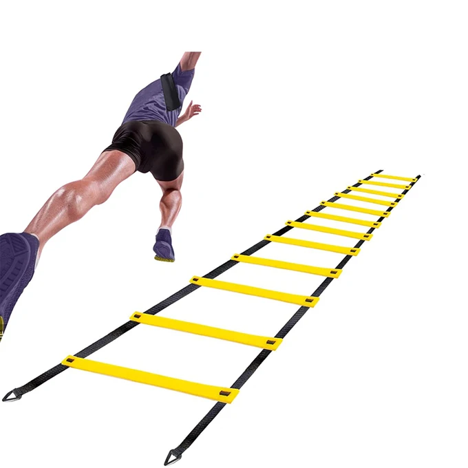Agility Ladder Speed Training Equipment - 8, 12, 20 Rungs with Multi Colors - Speed Ladder for Kids and Adults - Included Carry