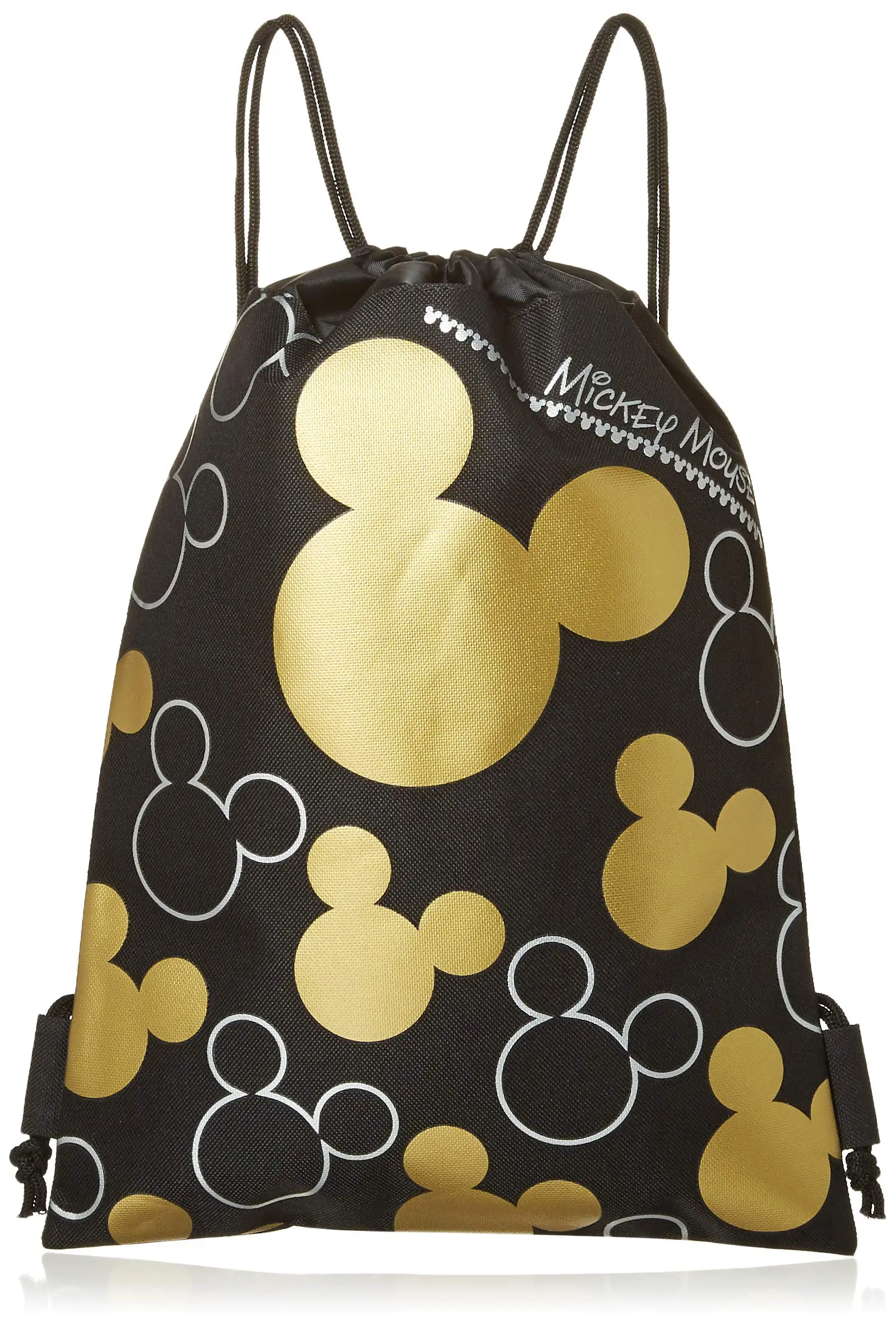 Disney Logo Drawstring Printed Non-Woven Gym Bags Training Polyester
