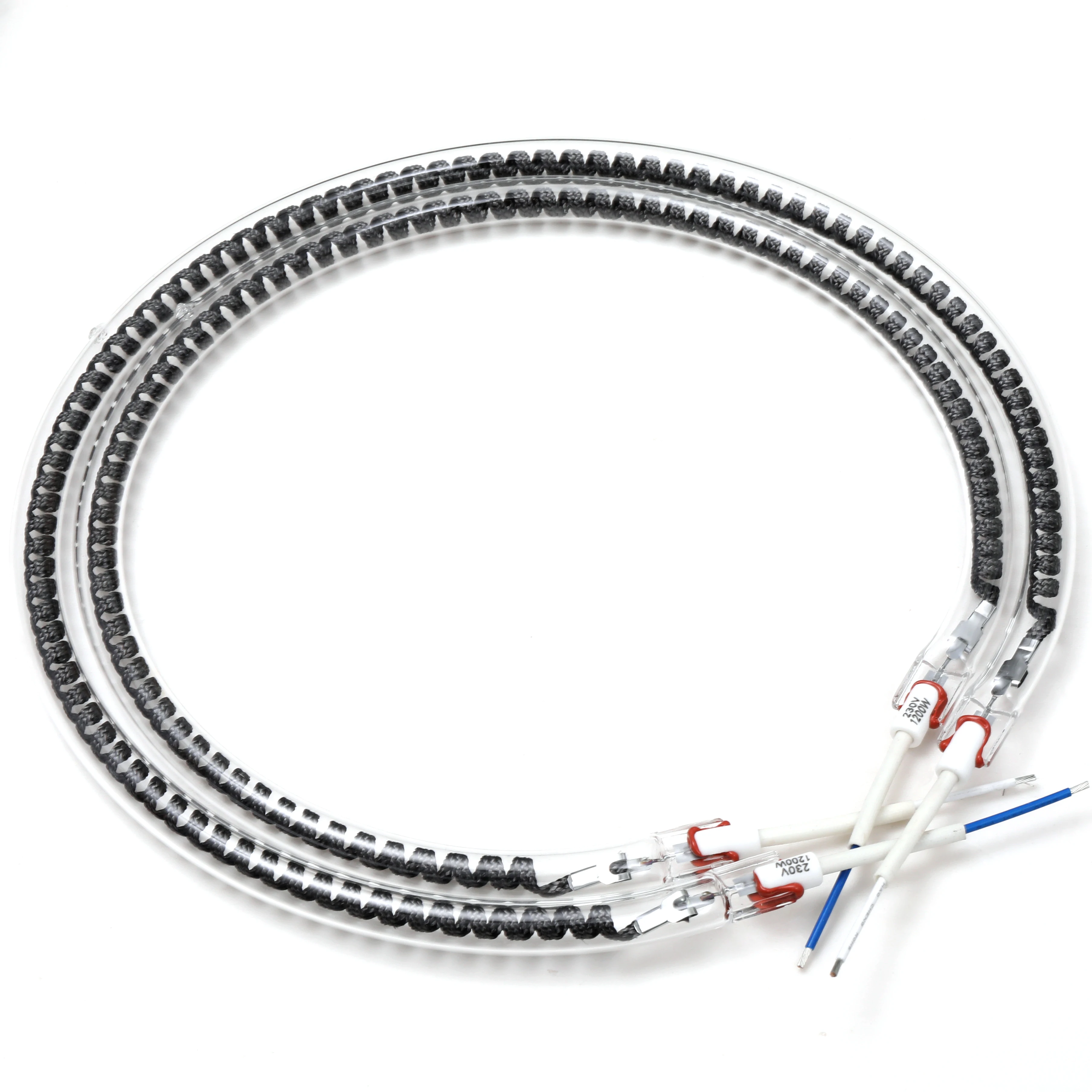 Manufacturer Wholesale 220v 1300w Circular Halogen Infrared Heater Lamp For Electric Stove Coil