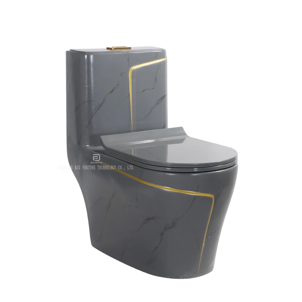 Sanitarios Inodoros Wc Gold Line Design Toilet Bowl Bathroom Floor Mounted Ceramic Elongated Siphon Flushing One Piece Toilets