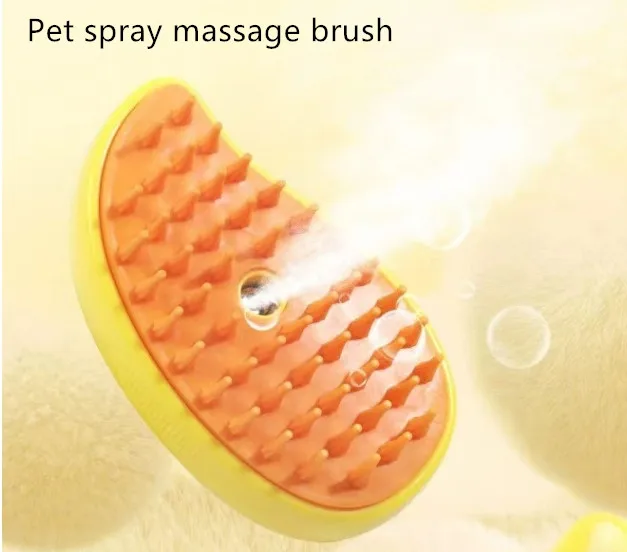 Hot Selling Cat Steam Brush Steamy Dog Brush 3 In 1 Electric Spray Cat Hair Brushes For Massage Pet Grooming Comb Hair