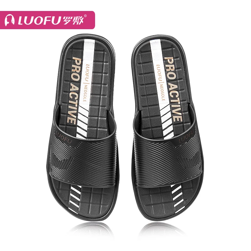 LUOFU  new Fashion casual shoes flat summer EVA men slippers shower bathroom slippers sandals