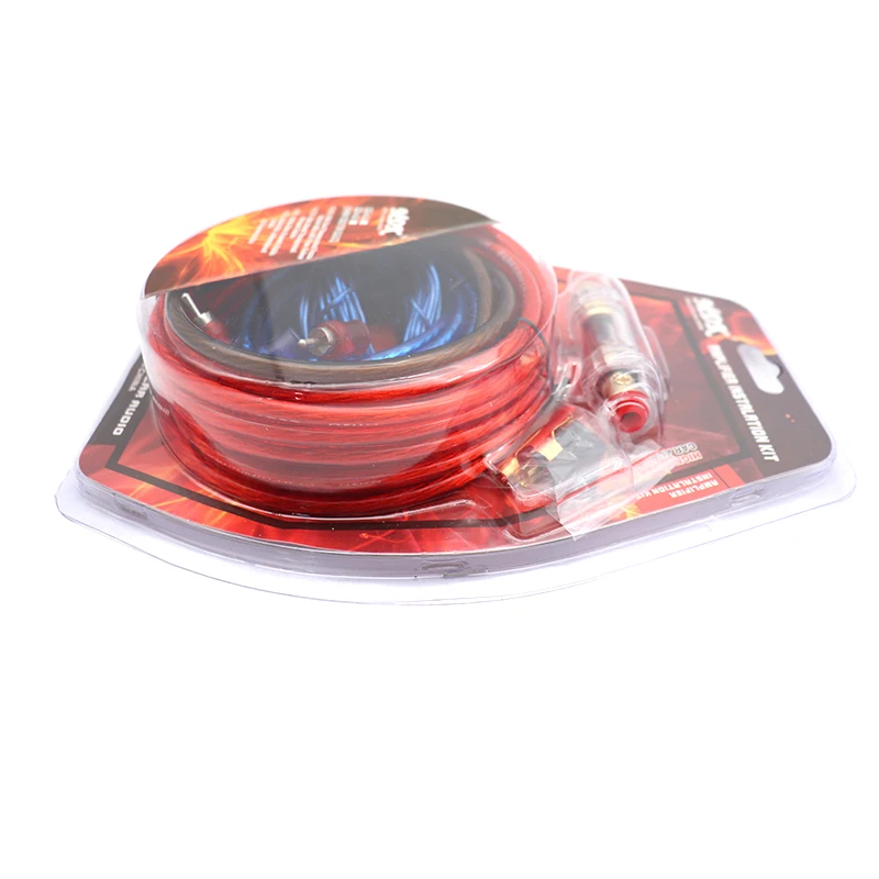 Factory supply 1500w car amplifier wiring Kits 8GA speaker cable for car subwoofer