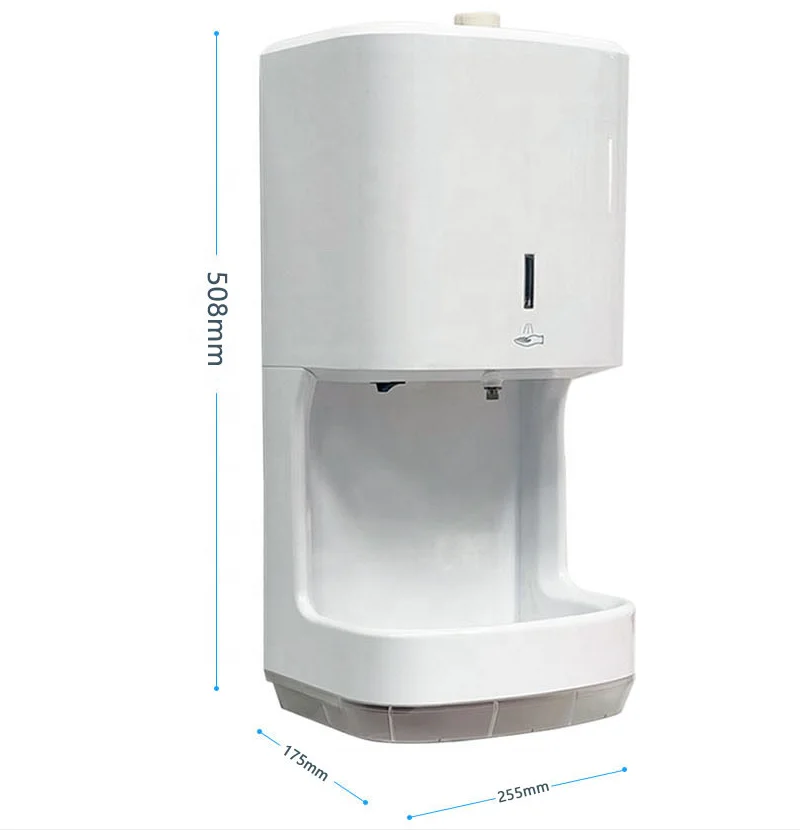 Wall mounted  automatic hand dryer with  tray base for hotel commerical hand dryer jet