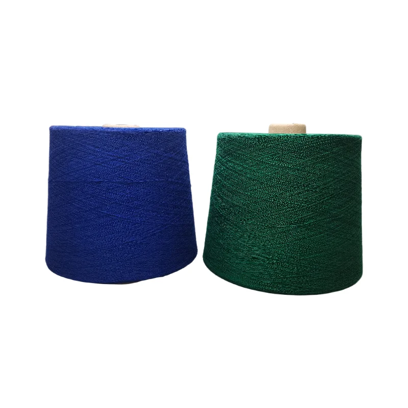 Factory Wholesale 100% Acrylic Yarn 21S Dark Blue Dyeing And Raw Acrylic Wool Blended Yarn For Knitting And Crochet