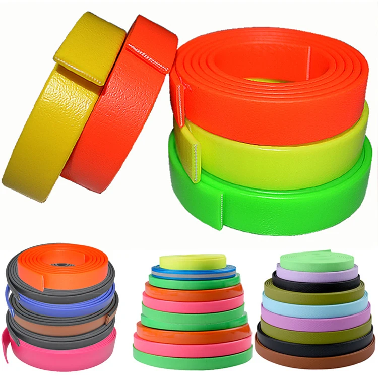 Waterproof Custom PVC TPU Coated Nylon Webbing Strap PVC Plastic Polyurethane Vinyl Tape