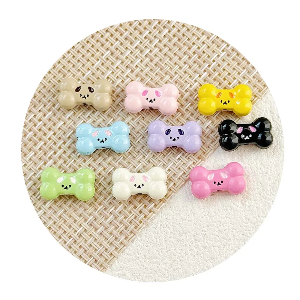 100PCS Zinc Alloy Paint Colors Cartoon Cat Dog Beads Loose Spacer for Jewelry Making DIY Bracelet Necklace Accessories