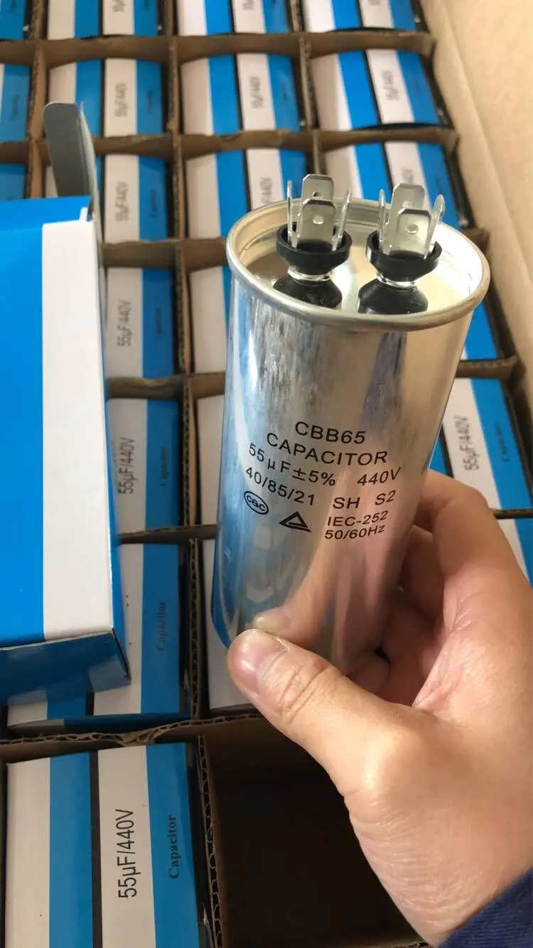CBB65 450VAC 50/60Hz Air Conditioner Appliance Motor Start Run Capacitor 20uf-60uf