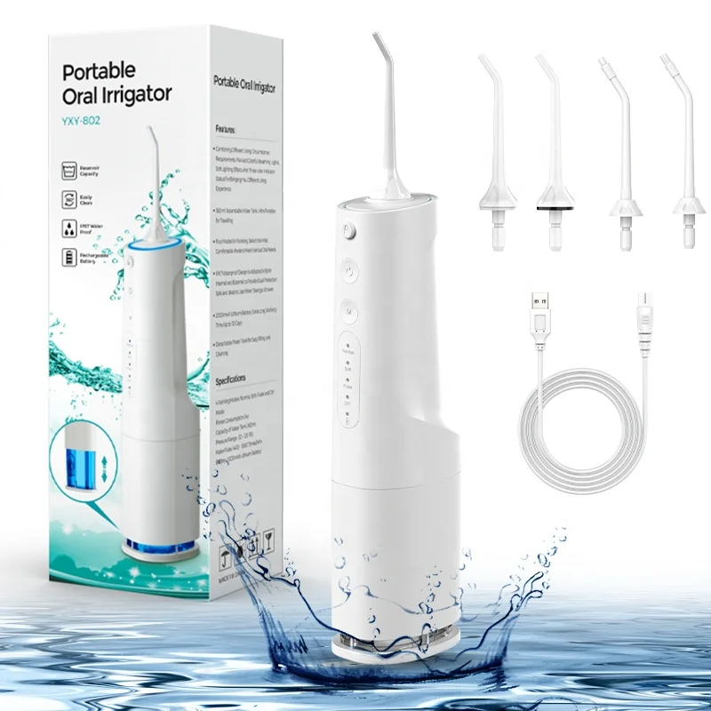 Oral Irrigator Fast Delivery Hot Selling Cheap Wholesale Portable IPX7 Waterproof Electric Dental Floss Water Flosser