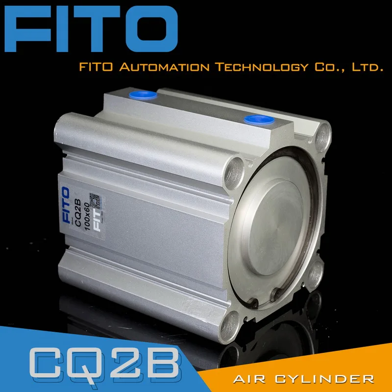 FITO SMC Type CQ2 Short Stroke Pneumatic Cylinder Compact Air Cylinder