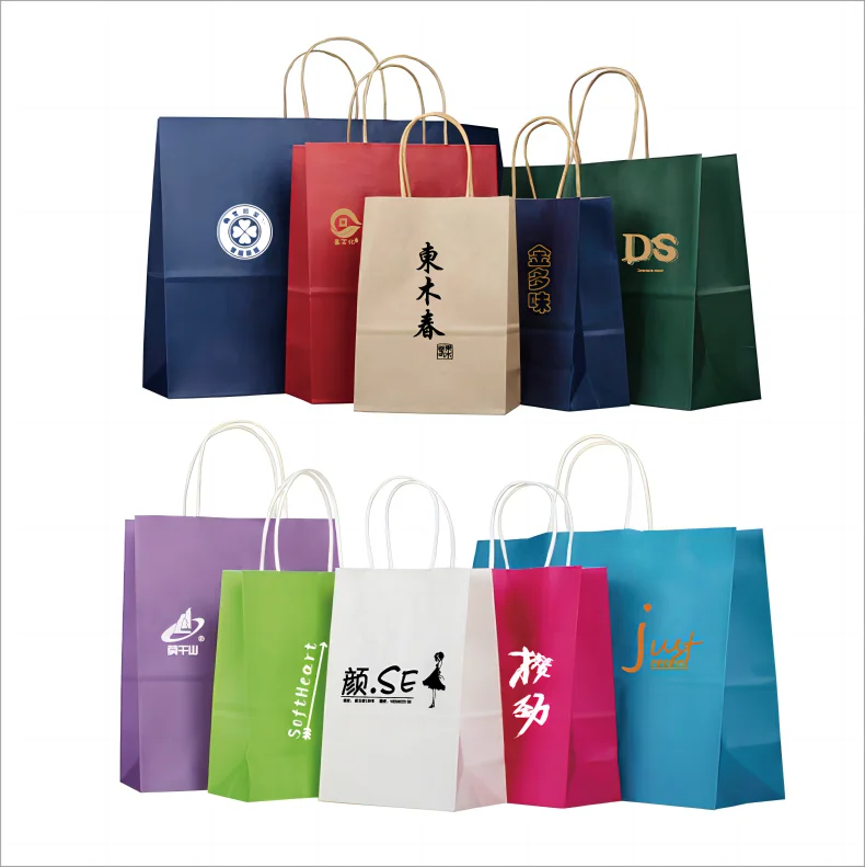 Custom Matt Laminated Large White Paper Bag Luxury Shopping Bag Small Jewelry Gift Bags With Logo