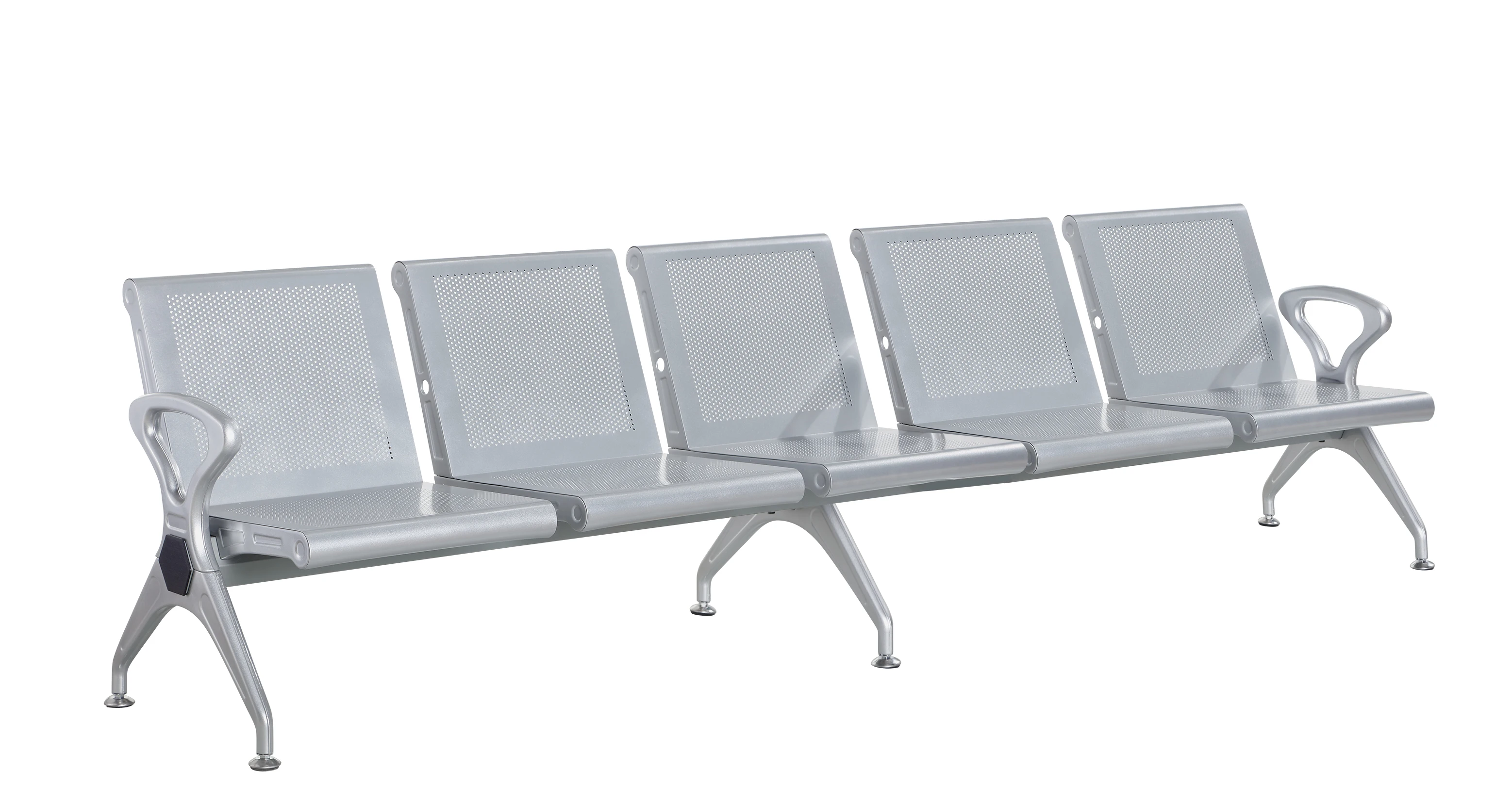 Project Infusion Metal 2 3 4 5 Seats Hospital Waiting Chair Railway Station 3 Seats
