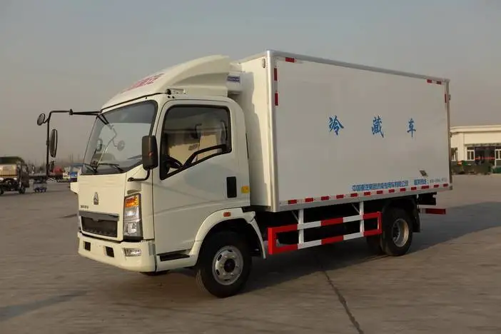 New HOWO Refrigerator Fridge Truck Food Storage Transport Sinotruk Sinotruck Light Truck Dump trucks