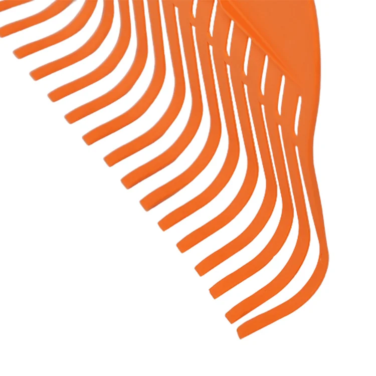 
Leaf Rake Lawn Rake Garden Rake with 157mm Lightweight Steel Handle, Durable Plastic Head 35 Tines 