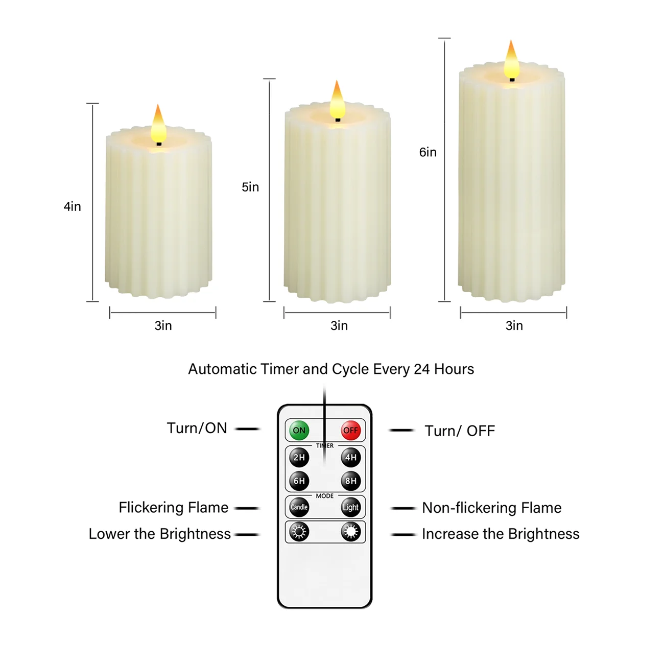 led flameless candle Solid wax Christmas candle Church prayer candle wedding