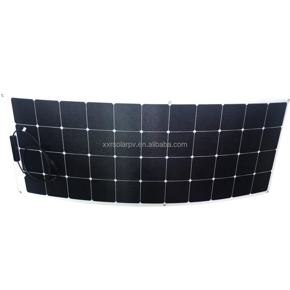 Полугибкие солнечные панели Sunpower ETFE на заказ 120 Вт 160 200 для E-bike RV Караван Лодка тонкая пленка Гибкая солнечная панель
