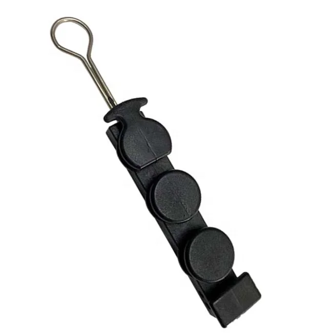 Plastic FTTH Accessories Fiber Optic Cable Drop Wire Clamp