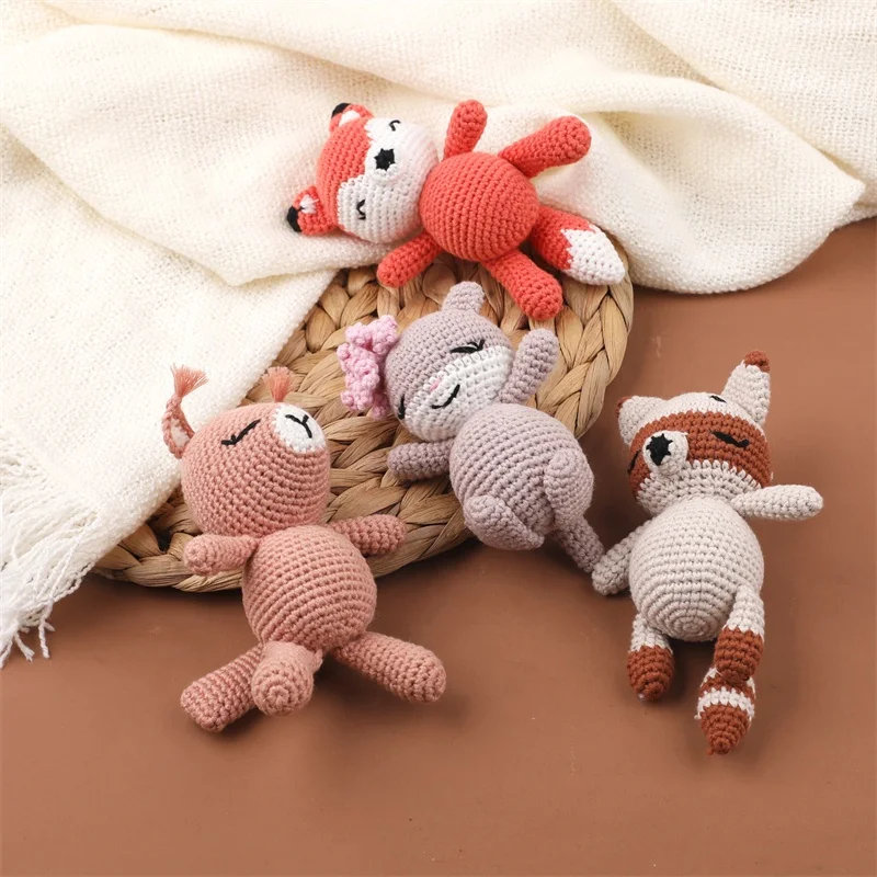 New Designs Baby Crochet Stuffed Animal Cotton Crochet Dolls Hand Made Small Amigurumi Animals crochet toy