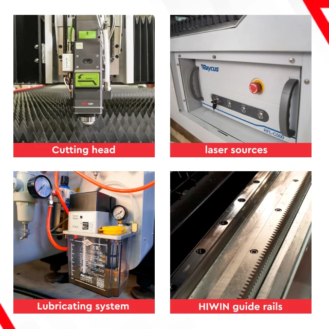 Wattsan 1325 E Raycus MAX Photonics IPG 1500W 6000W Aluminium Steel brass laser metal cutting machine 2000w laser power