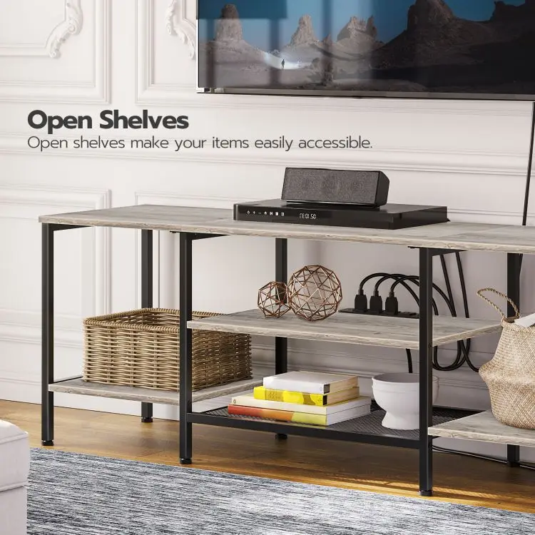 Wholesale Industrial Style TV Console Table Media Entertainment Center TV Television Stands Designs for 50/55/60/65 Inch TV