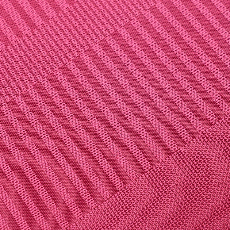 Woman tops fashionable custom spandex knitted rib knit jacquard fabric recycle fabric