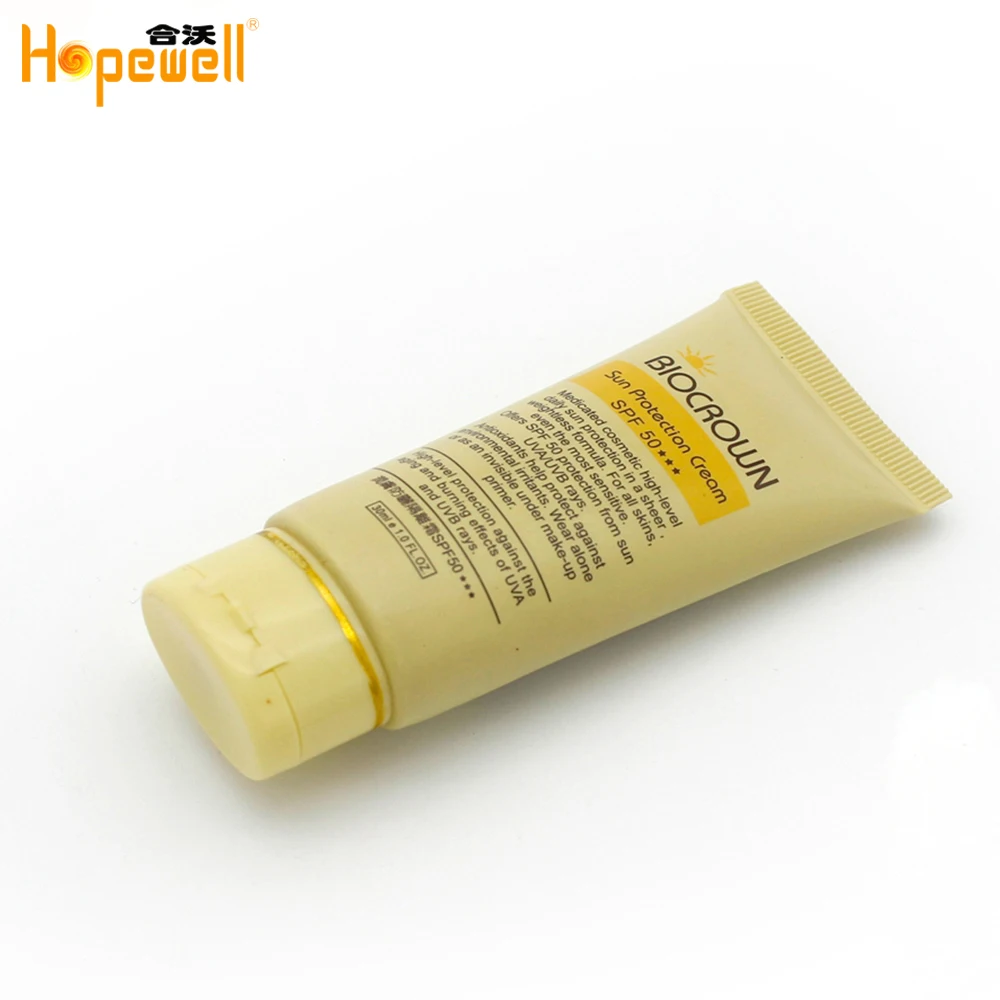 Hot sale cosmetic products oval shape soft plastic BB cream tube