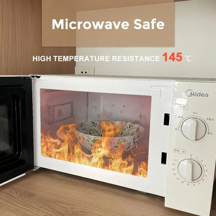 Healthy Tableware Plastic Bowls Large Rpet Bowl Fruit Salad Plastic Dinner Bowl For Kitchen