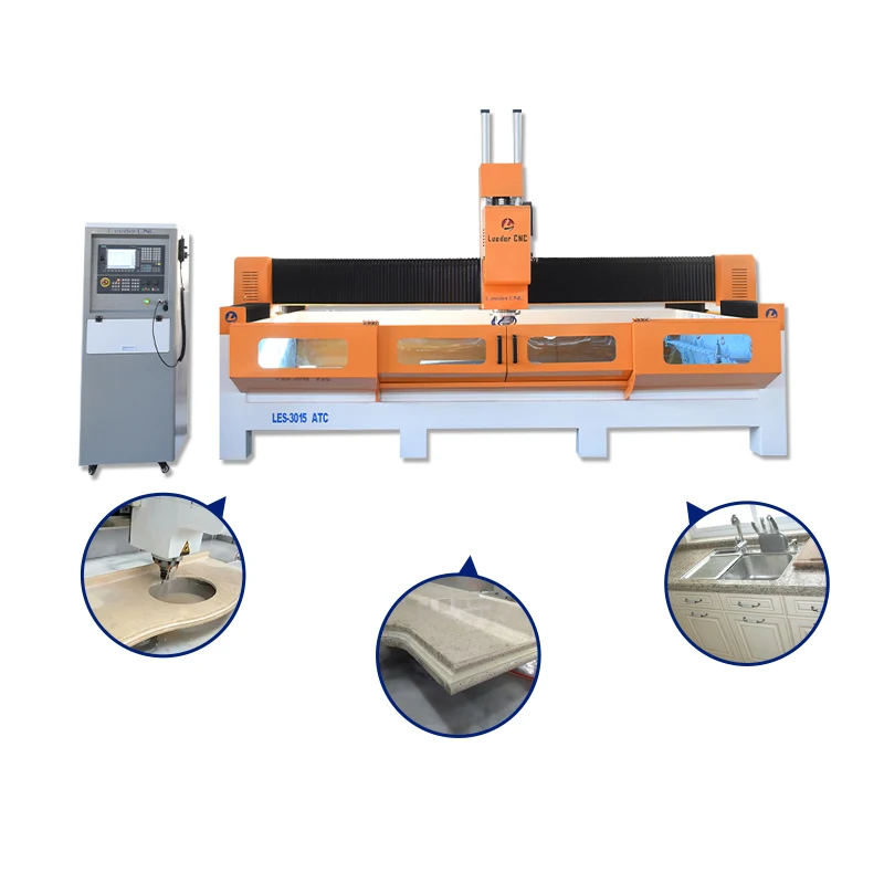 3d Automatic Tools Changing Stone Polishing Engraving Marble Cnc Cutting Machine Router