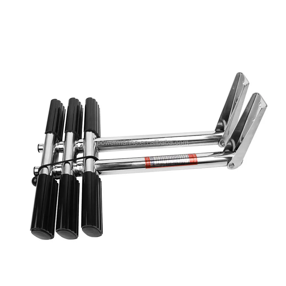 POWER MARINE Dive Ladder Foldable Telescoping Stainless Steel Boat Ladder Wholesale Folding Ladder