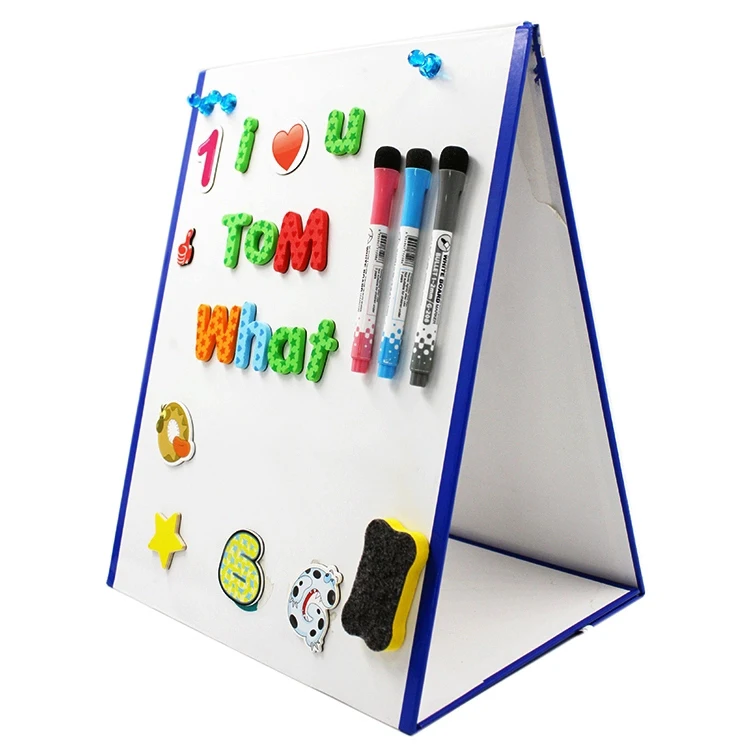 Folding portable white board portable home teaching magnetic writing board English classroom drawing board