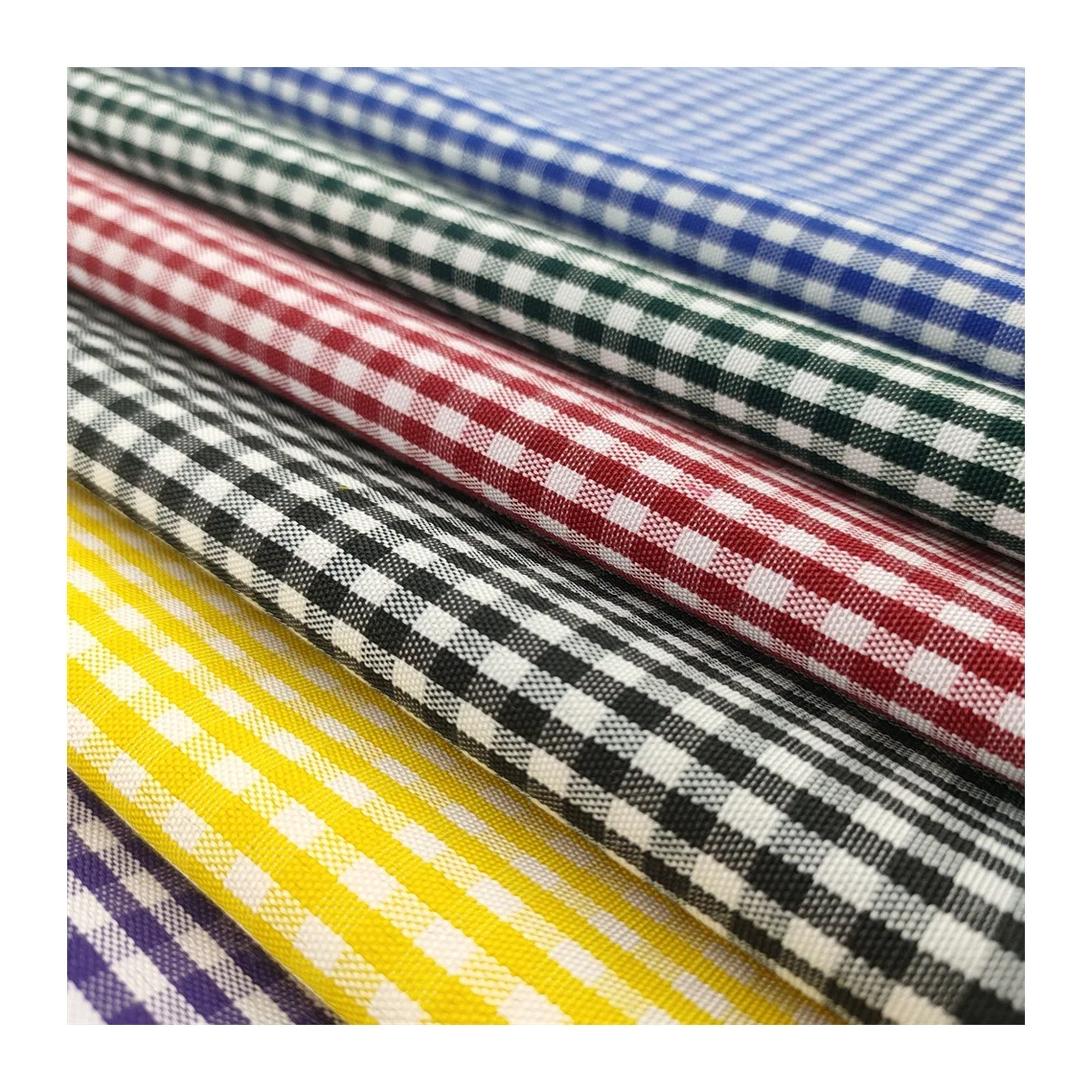 China Wholesale Cheap Price Gingham TTC Cotton Check Shirt Fabric