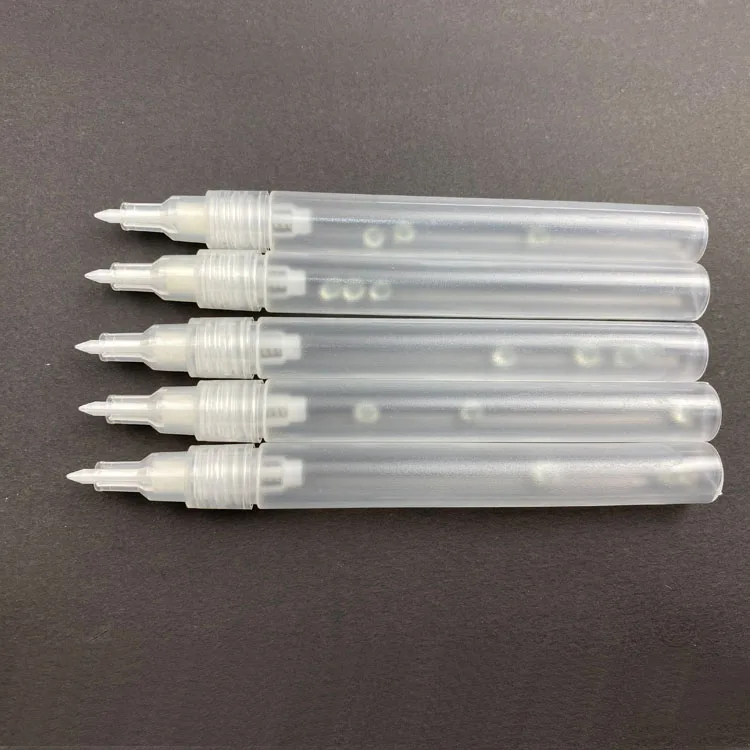 Hot Sale 0.7mm Tip Refill Ink Empty Paint Marker Pen With Transparent Barrel