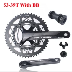 2021 new authentic RACEWORK road bike Aluminum alloy Crankset 53-39T 50-34T crankset
