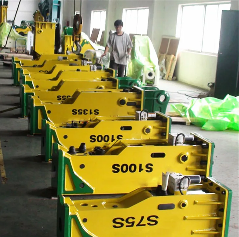 various models types hydraulic breaker hydraulic hammer breaking stones