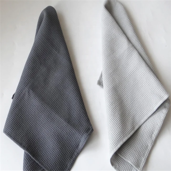 Wholesale 100% natural closet de bambu fiber kitchen dish towel bamboo waffle towel